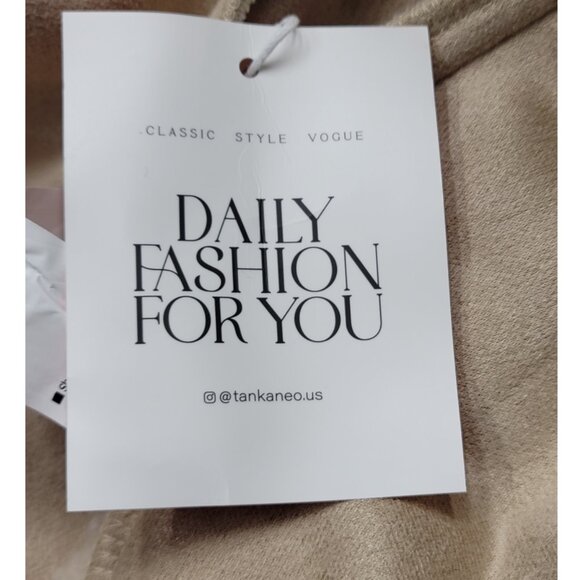 NWT Tankaneo Sherpa Moto Leather Patchwork Zip Up Coat XL - Picture 15 of 15